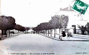 SAINT-LEU - RUE PRINCIPALE ET ECOLE GARCONS - 1914